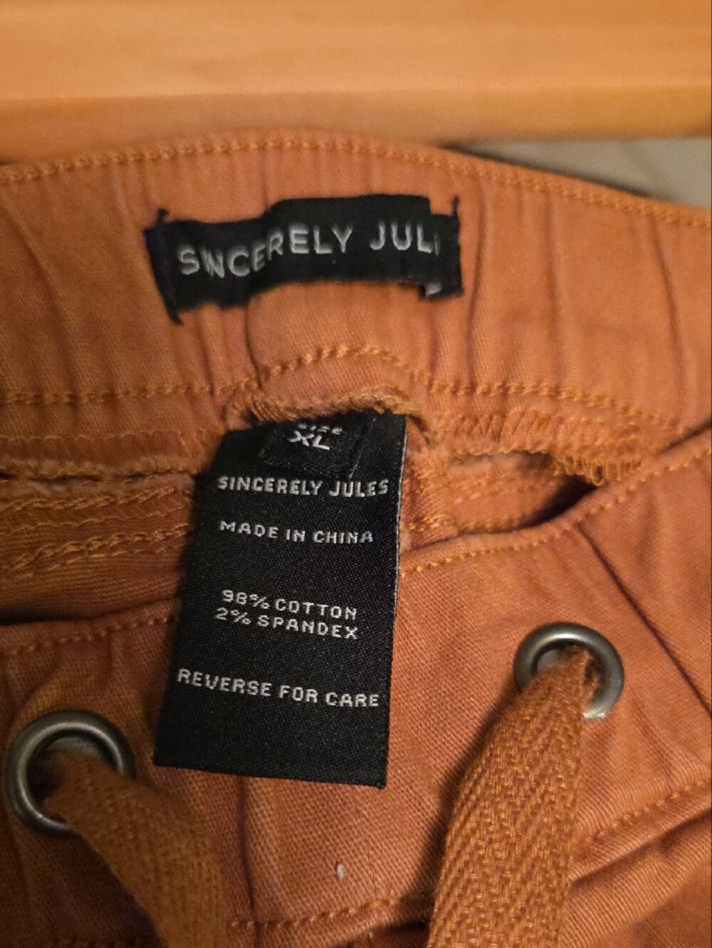 Sincerely Jules Rust Cargo Jogger Pants - Picture 2 of 8